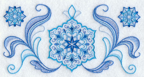 Starry Snowflake Border