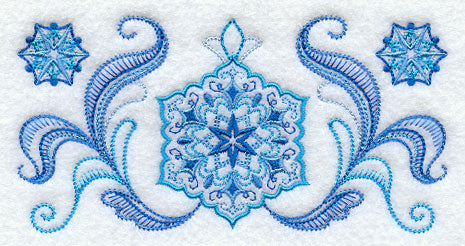 Starry Snowflake Border