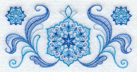 Starry Snowflake Border
