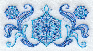 Starry Snowflake Border