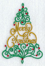 Ornate Merry Christmas Tree