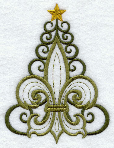 Fleur de Lis Christmas Tree