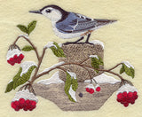 Nuthatch on a Winter Fencepost