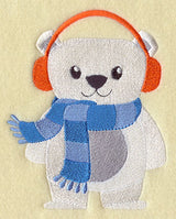 Cozy Winter Wear Polar Bear