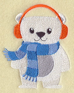 Cozy Winter Wear Polar Bear