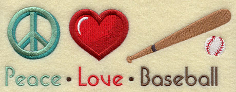 Peace Love Baseball
