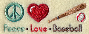 Peace Love Baseball