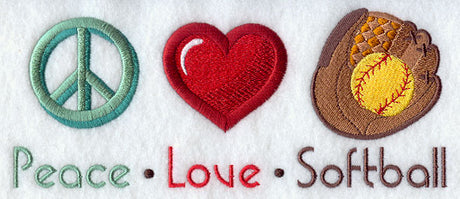 Peace Love Softball