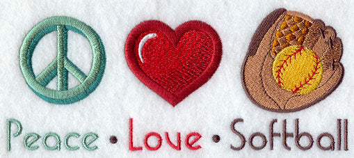 Peace Love Softball