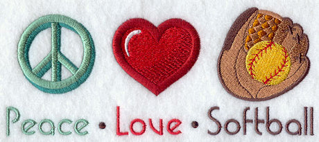 Peace Love Softball