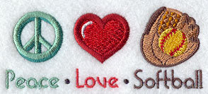 Peace Love Softball