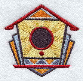 Art Deco Feathers - Birdhouse