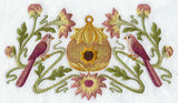 Art Nouveau Feathers - Birdhouse and Birds