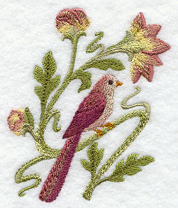 Art Nouveau Feathers - Bird