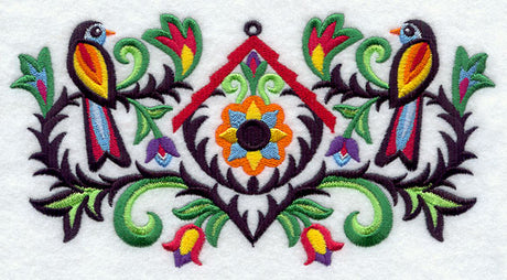 Wycinanki Feathers - Birdhouse and Birds