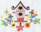 Retro Feathers - Birdhouse and Birds