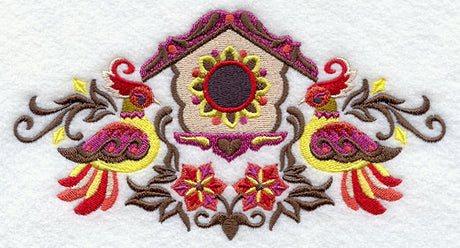 Suzani Feathers - Birdhouse and Birds