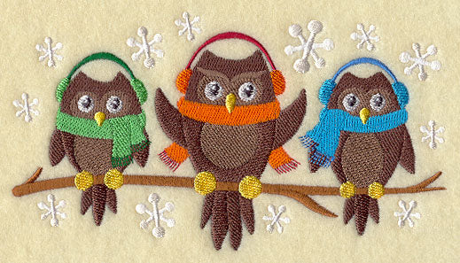 Owl Trio - Winter