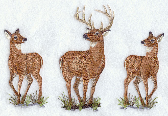 Woodland Deer Trio