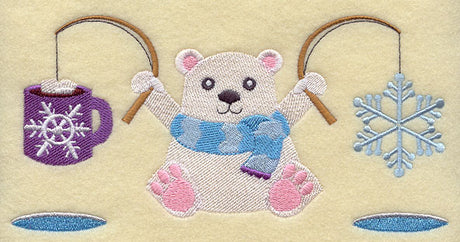 Ice Fishing Polar Bear