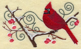 Cardinal and Winter Branch Spray