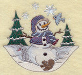 Old Time Snowman and Friends