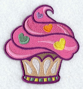 Candy Hearts Cupcake