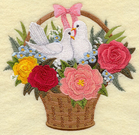 Lovebirds Basket