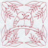 Parakeet Love (Redwork)