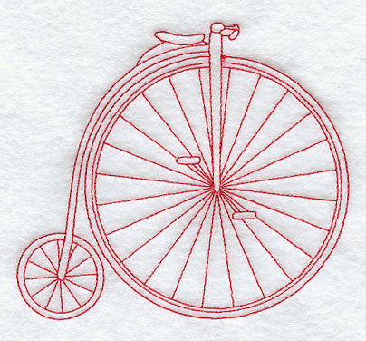 Penny Farthing (Redwork)