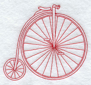 Penny Farthing (Redwork)
