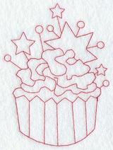 Cupcake 4 (Redwork)