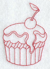 Cupcake 5 (Redwork)