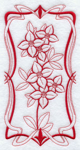 Australian Art Nouveau Boronia (Redwork)