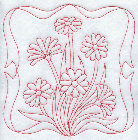 Daisies (Redwork)