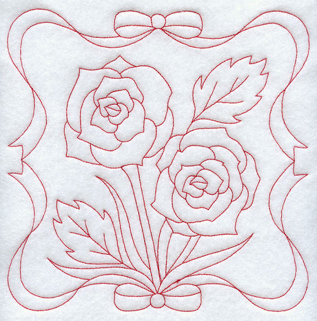 Roses (Redwork)
