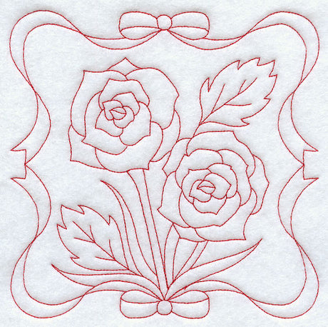 Roses (Redwork)