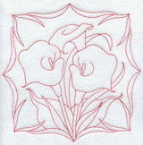 Calla Lilies (Redwork)