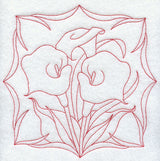 Calla Lilies (Redwork)