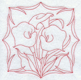 Calla Lilies (Redwork)