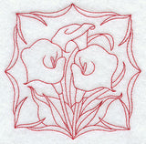 Calla Lilies (Redwork)