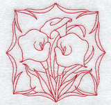 Calla Lilies (Redwork)