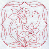 Daffodils (Redwork)