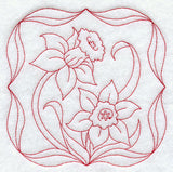 Daffodils (Redwork)
