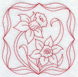Daffodils (Redwork)