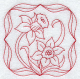 Daffodils (Redwork)