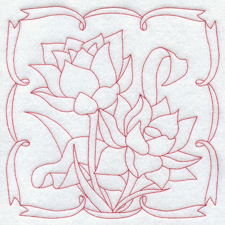 Lotus (Redwork)