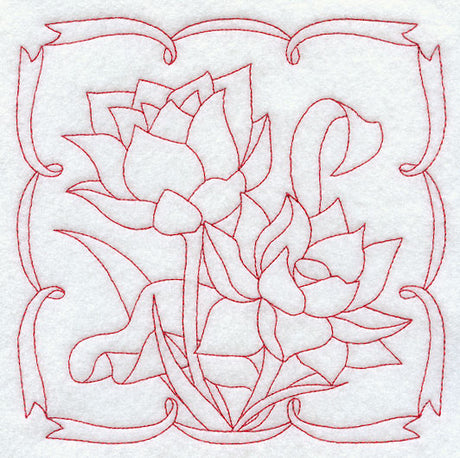 Lotus (Redwork)