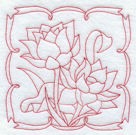 Lotus (Redwork)