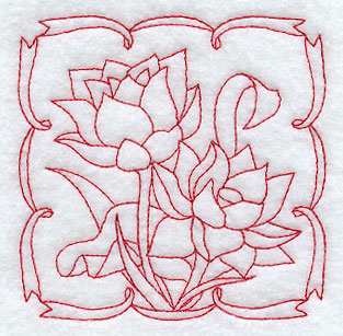 Lotus (Redwork)